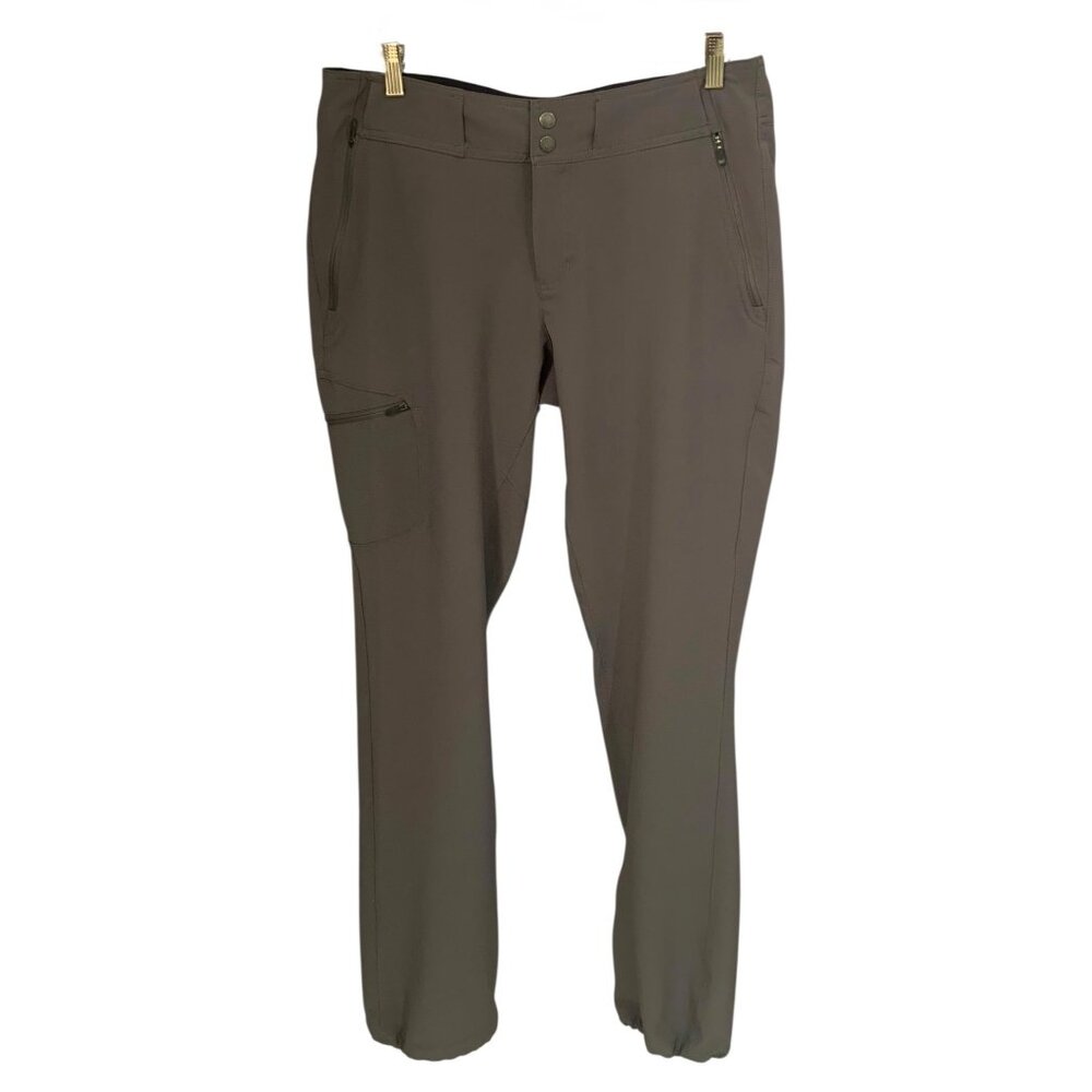 COLUMBIA Solid Gray Wildsee Soft Shell Women's Outdoor Hiking Pants Size 12 - Picture 2 of 9